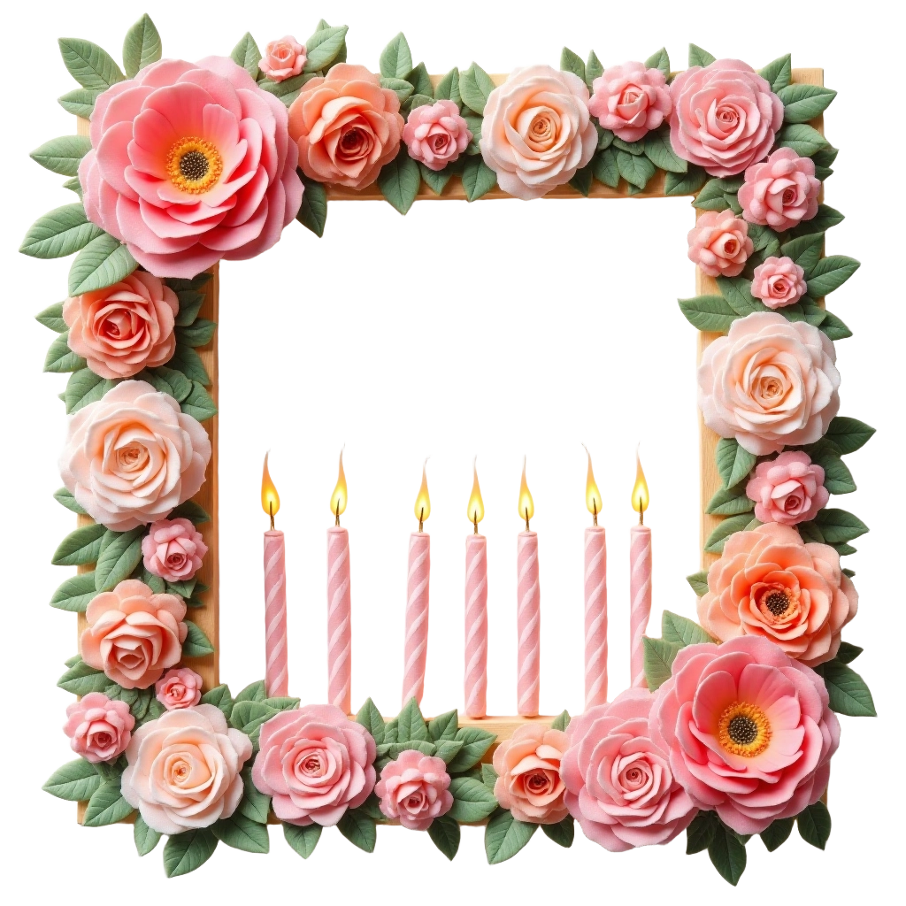 Floral Candle Frame